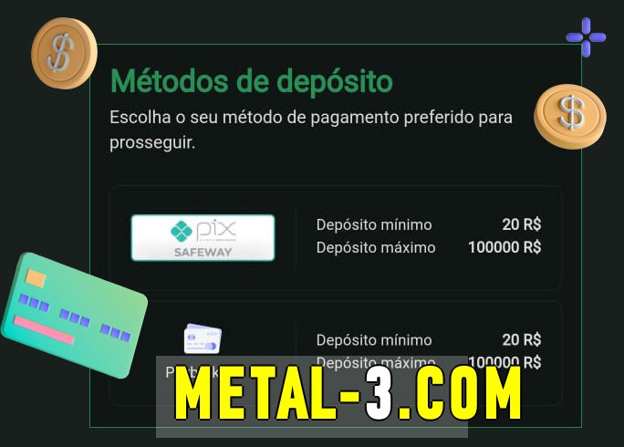 O cassino metal bet oferece uma grande variedade de métodos de pagamento